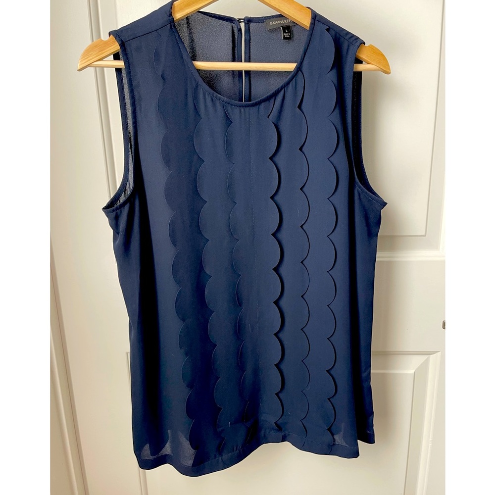 Banana Republic navy blouse